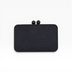 Bolsa Festa Clutch Tecido Preta