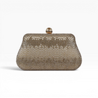 Bolsa Festa Clutch Vidrilhos Dourada