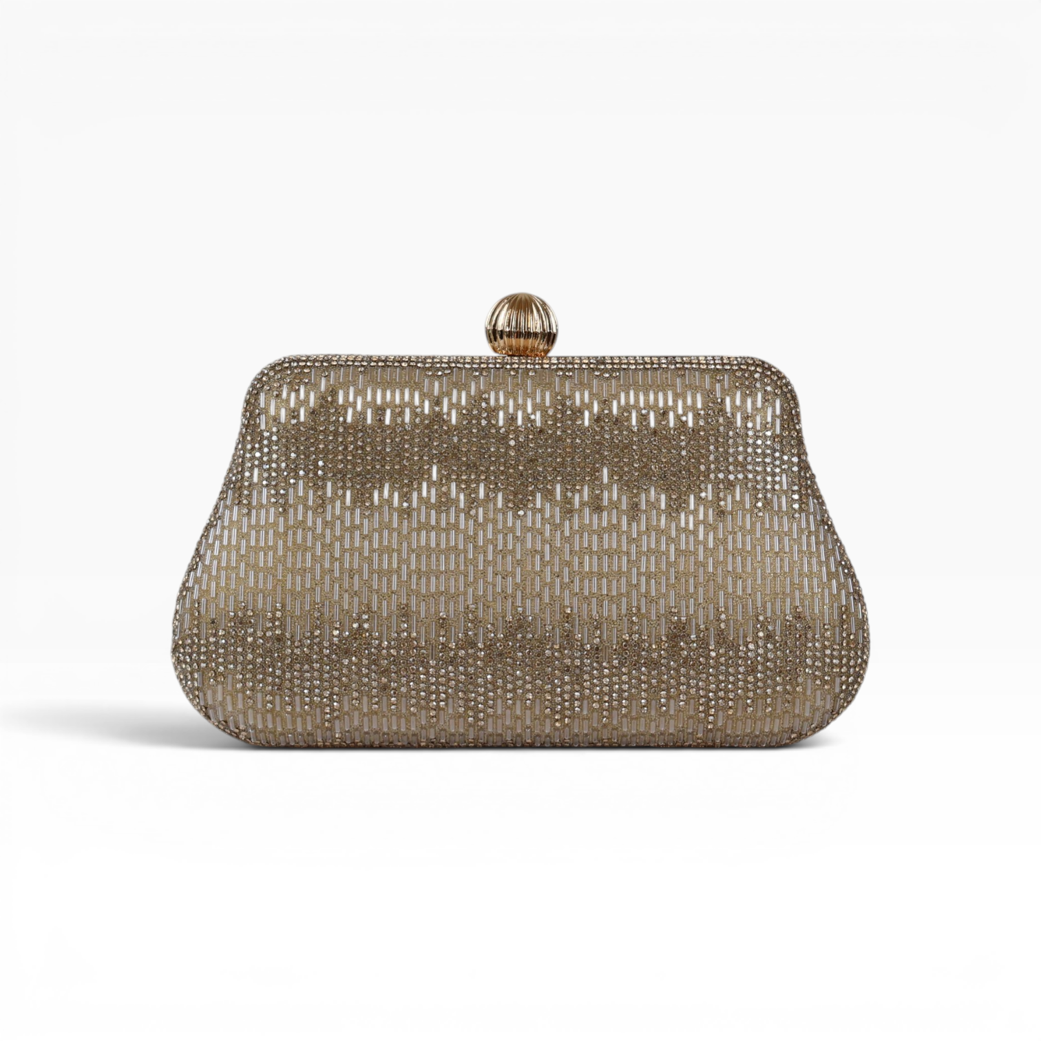 Bolsa Festa Clutch Vidrilhos Dourada