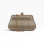 Bolsa Festa Clutch Vidrilhos Dourada