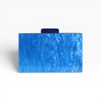 Bolsa de Festa Clutch Acrílico Listras Azul