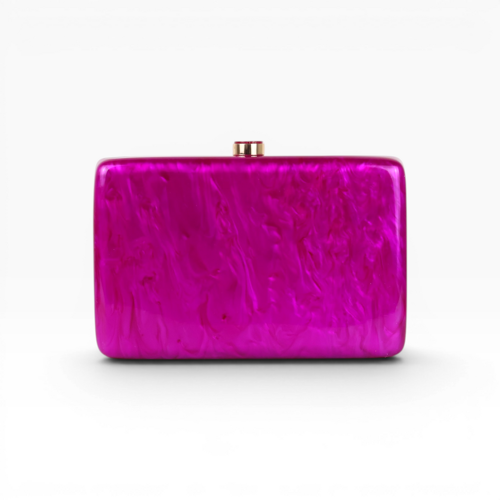 Bolsa de Festa Clutch Acrílico Fúcsia