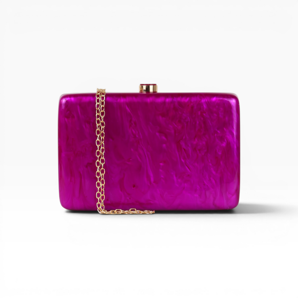 Bolsa de Festa Clutch Acrílico Fúcsia