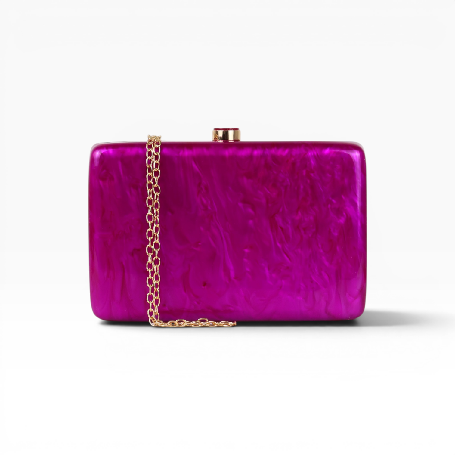 Bolsa de Festa Clutch Acrílico Fúcsia