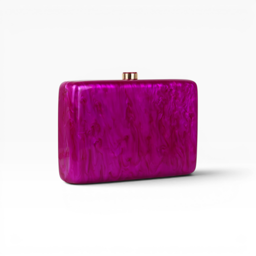 Bolsa de Festa Clutch Acrílico Fúcsia