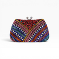 Bolsa Festa Clutch Pedraria Strass Colorida