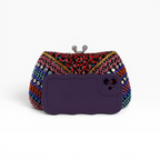 Bolsa Festa Clutch Pedraria Strass Colorida