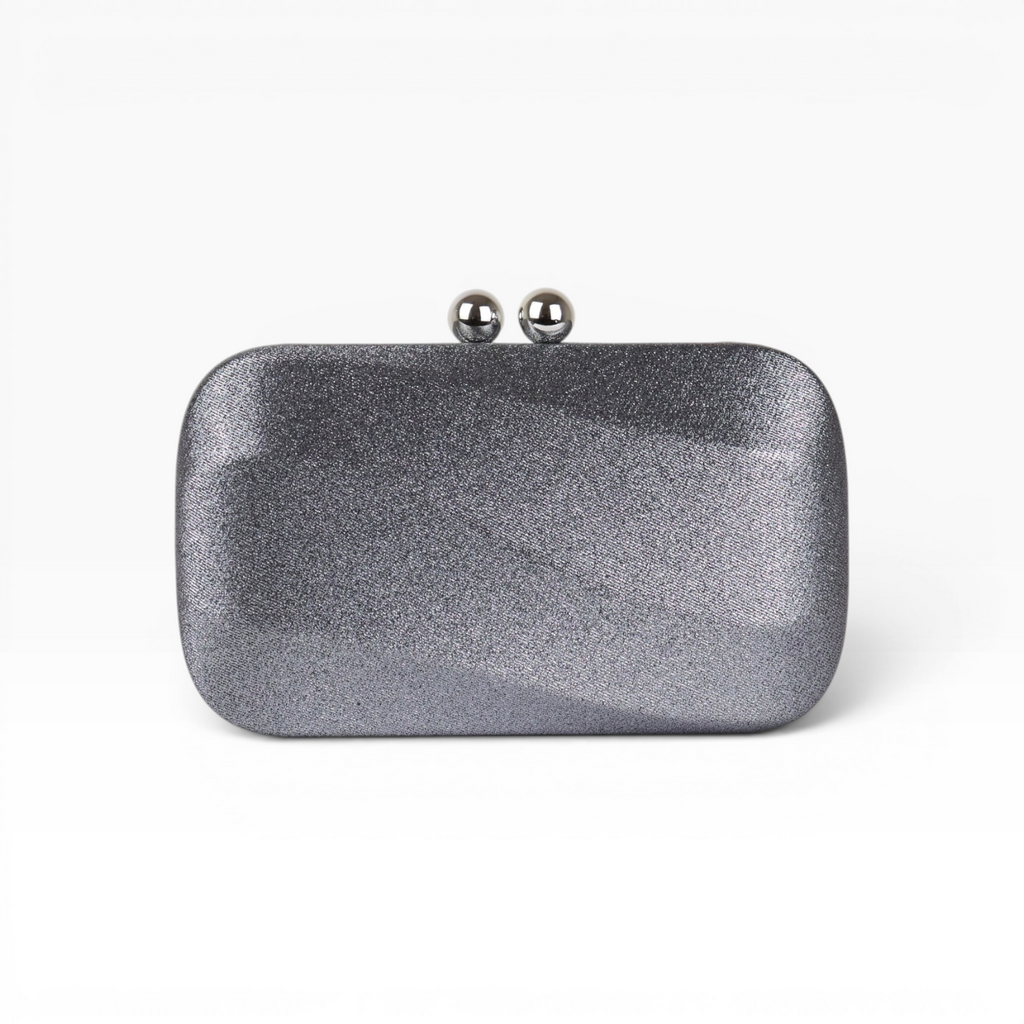 Bolsa Clutch Festa Cetim Prata