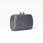 Bolsa Clutch Festa Cetim Prata