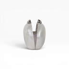 Bolsa Clutch Festa Acrílico Oval Branca