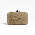 Bolsa Clutch Festa Palha Bege