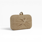 Bolsa Clutch Festa Palha Bege