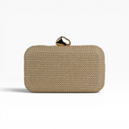 Bolsa Clutch Festa Palha Bege