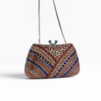 Bolsa Festa Clutch Pedraria Strass Colorida