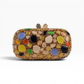 Bolsa Festa Clutch Pedraria Colorida