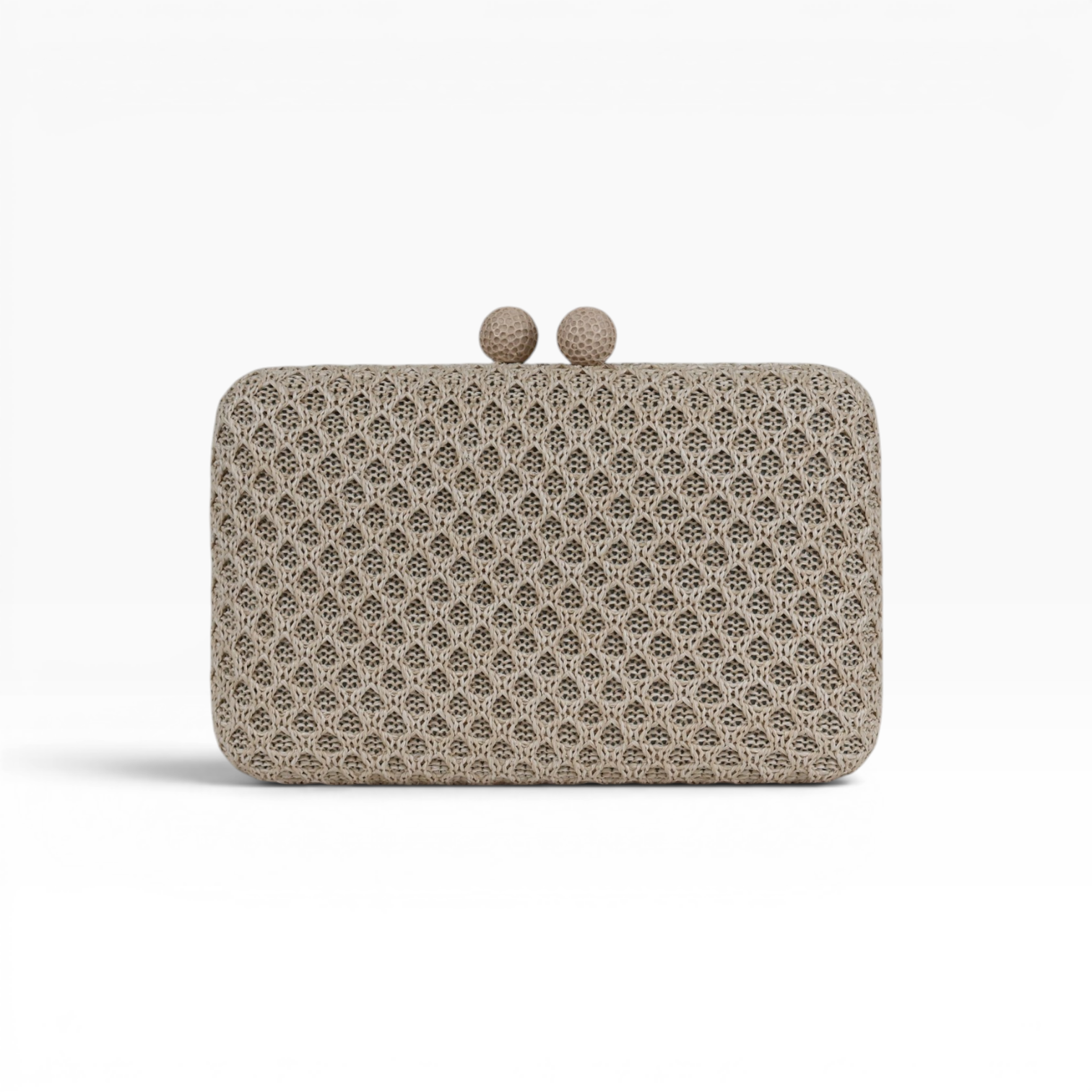 Bolsa Clutch Festa Palha Bege Nude