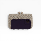 Bolsa Clutch Festa Palha Bege Nude