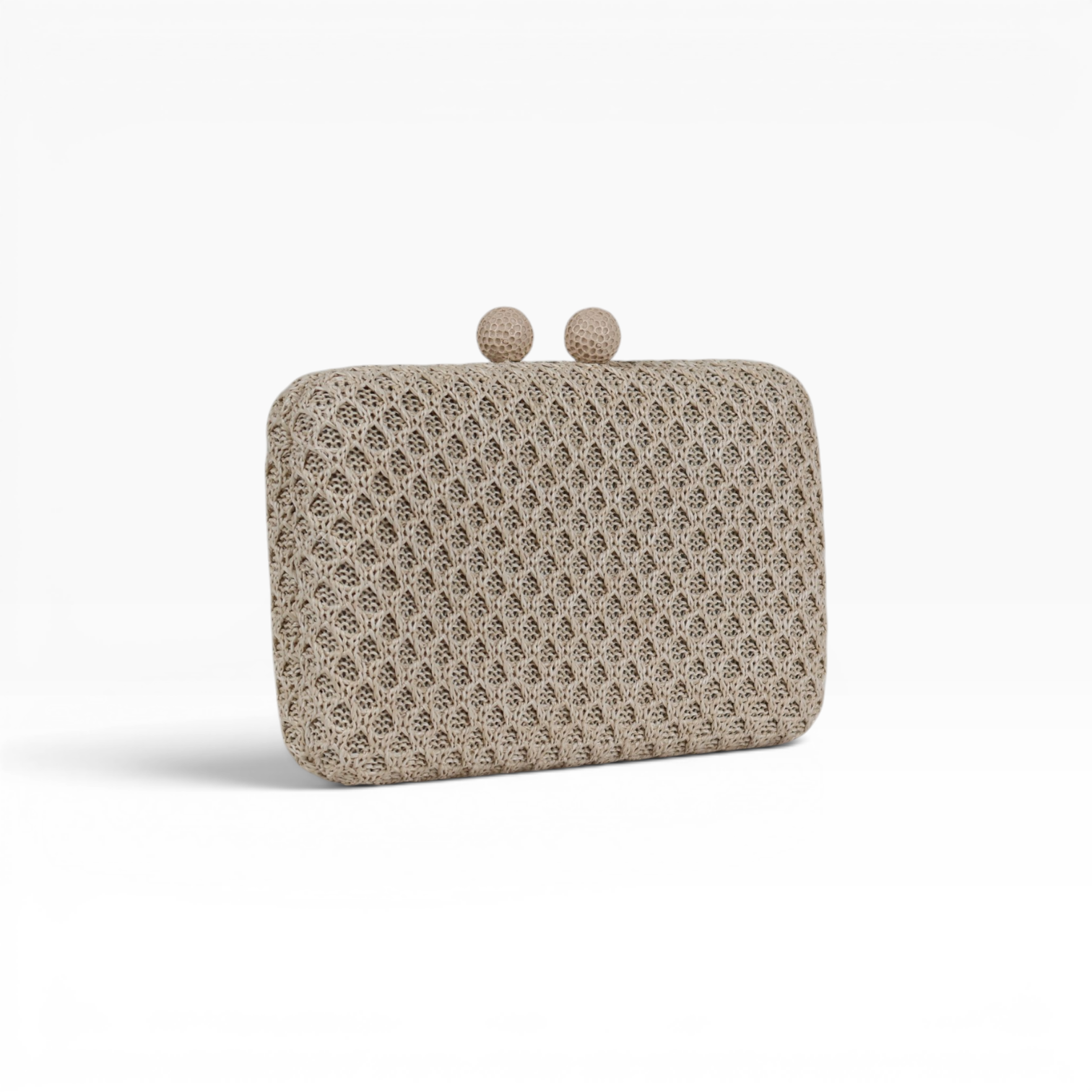 Bolsa Clutch Festa Palha Bege Nude