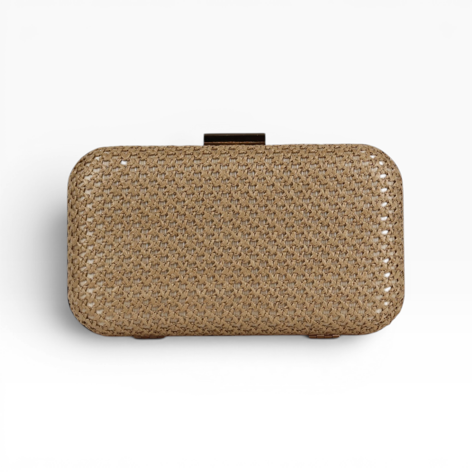 Bolsa Clutch Festa Palha Bege