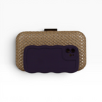 Bolsa Clutch Festa Palha Bege