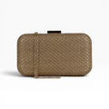 Bolsa Clutch Festa Palha Bege