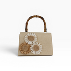 Bolsa de Mão Palha Bege Claro