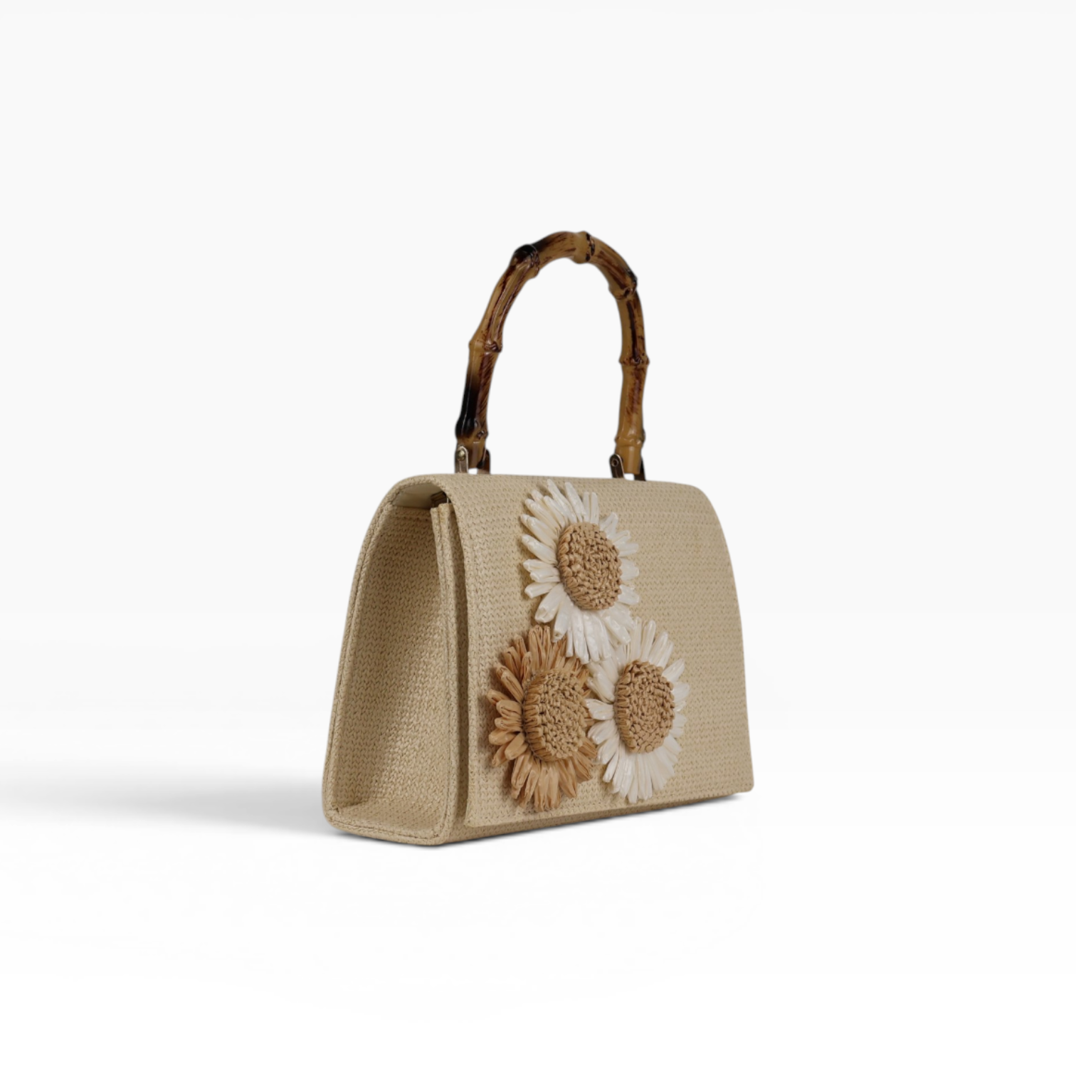 Bolsa de Mão Palha Bege Claro