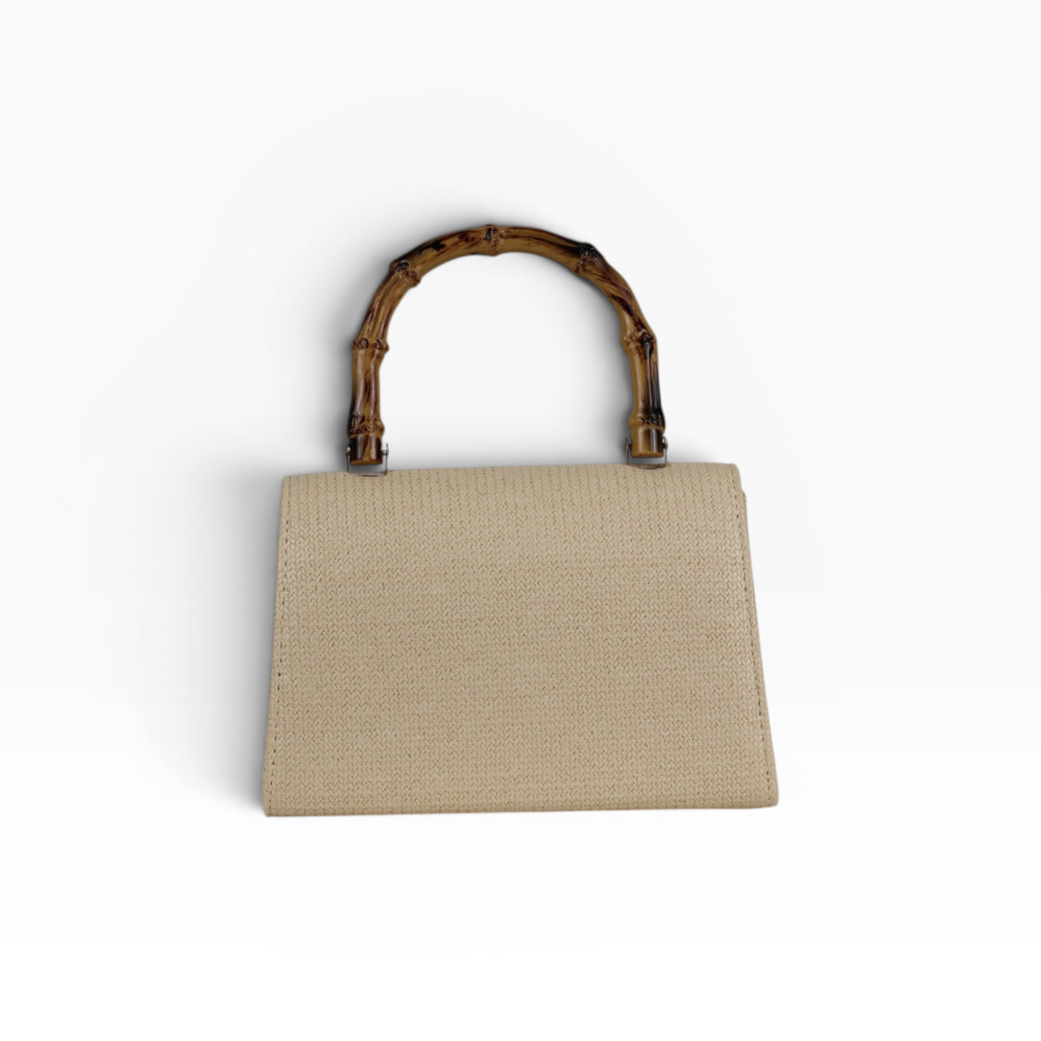 Bolsa de Mão Palha Bege Claro