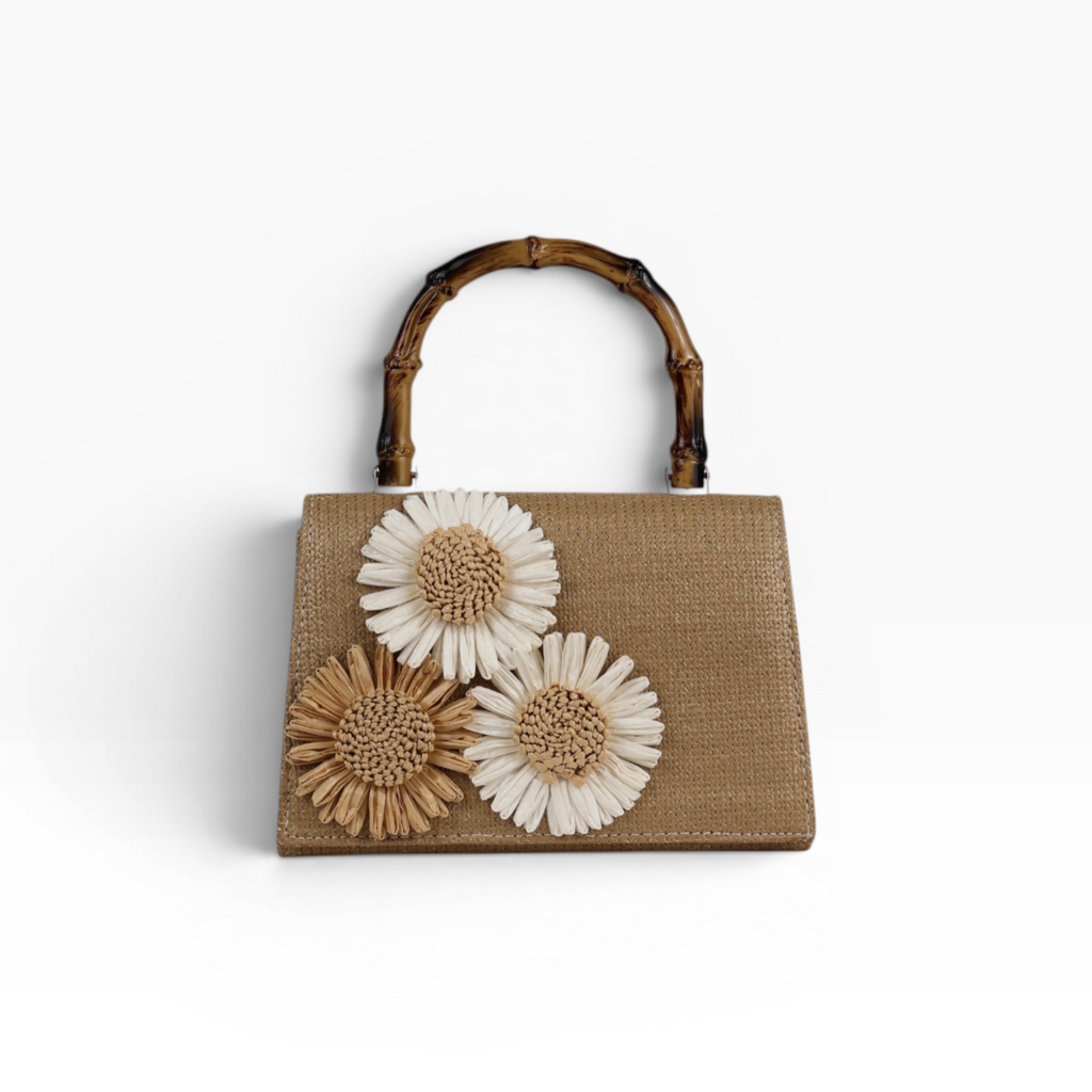 Bolsa de Mão Palha Bege