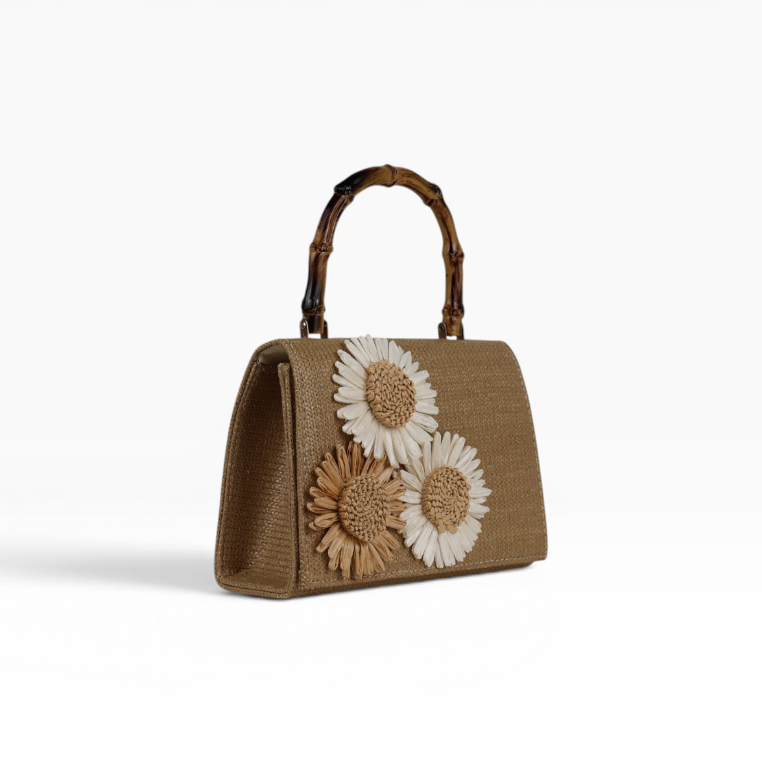 Bolsa de Mão Palha Bege
