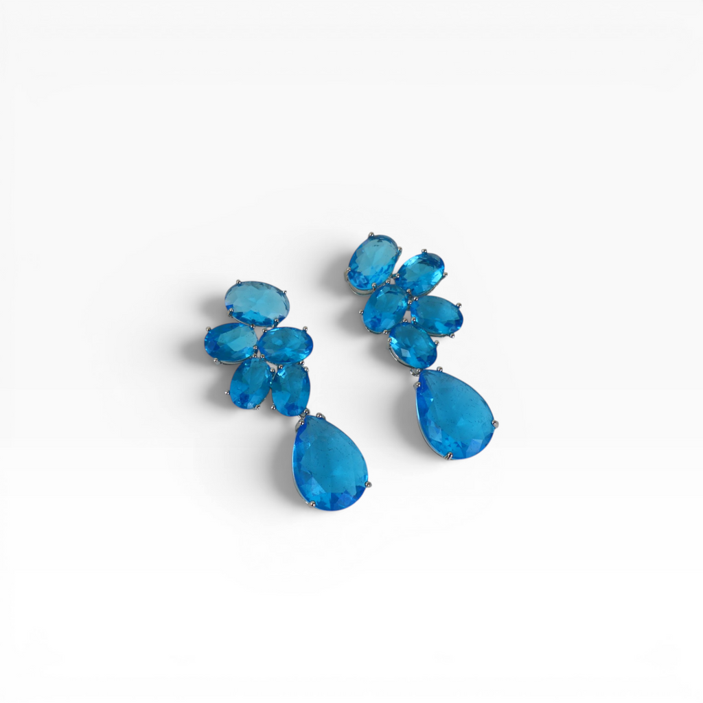 Brinco Azul - Semijoia