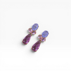 Brinco Roxo - Semijoia