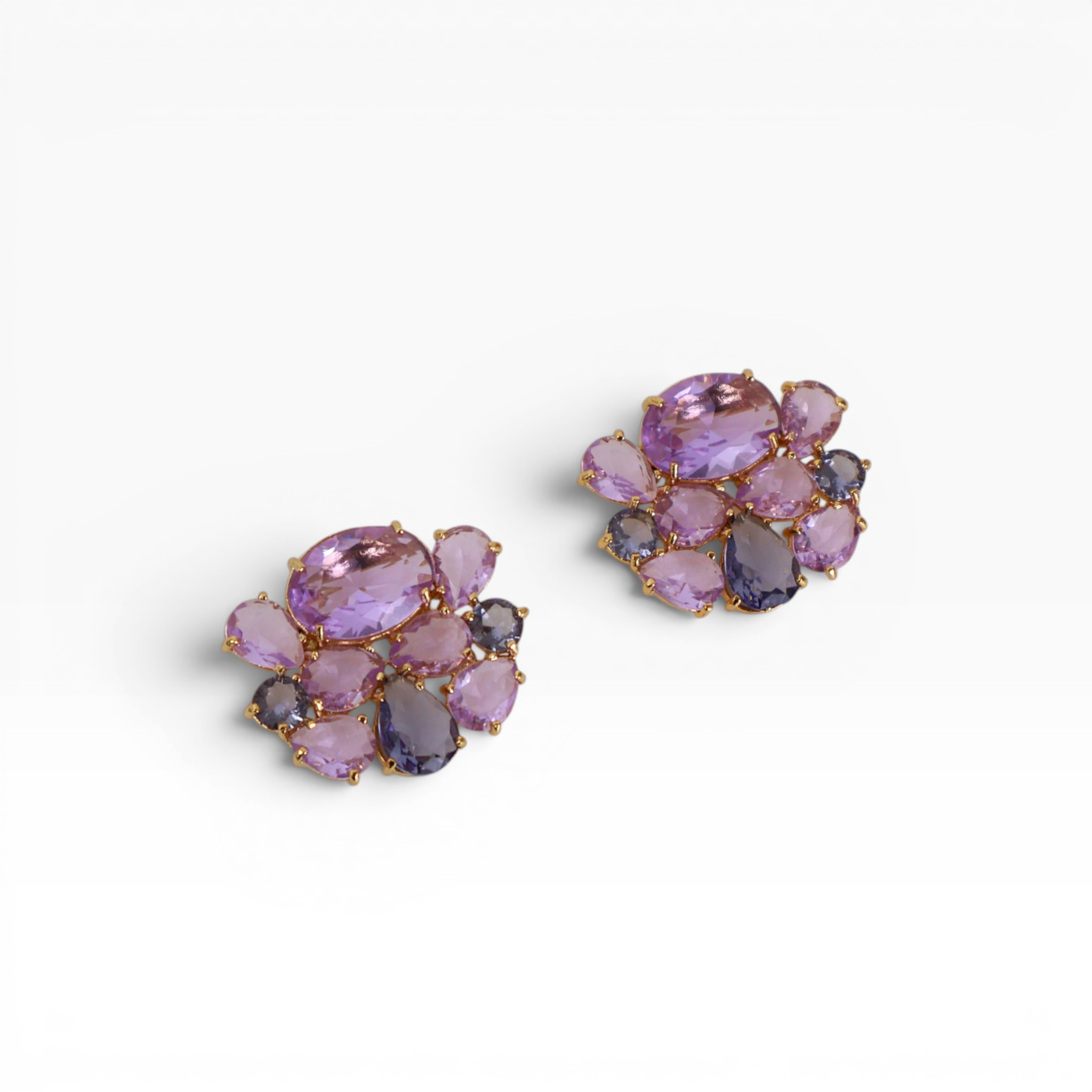 Brinco Roxo - Semijoia