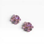 Brinco Roxo - Semijoia