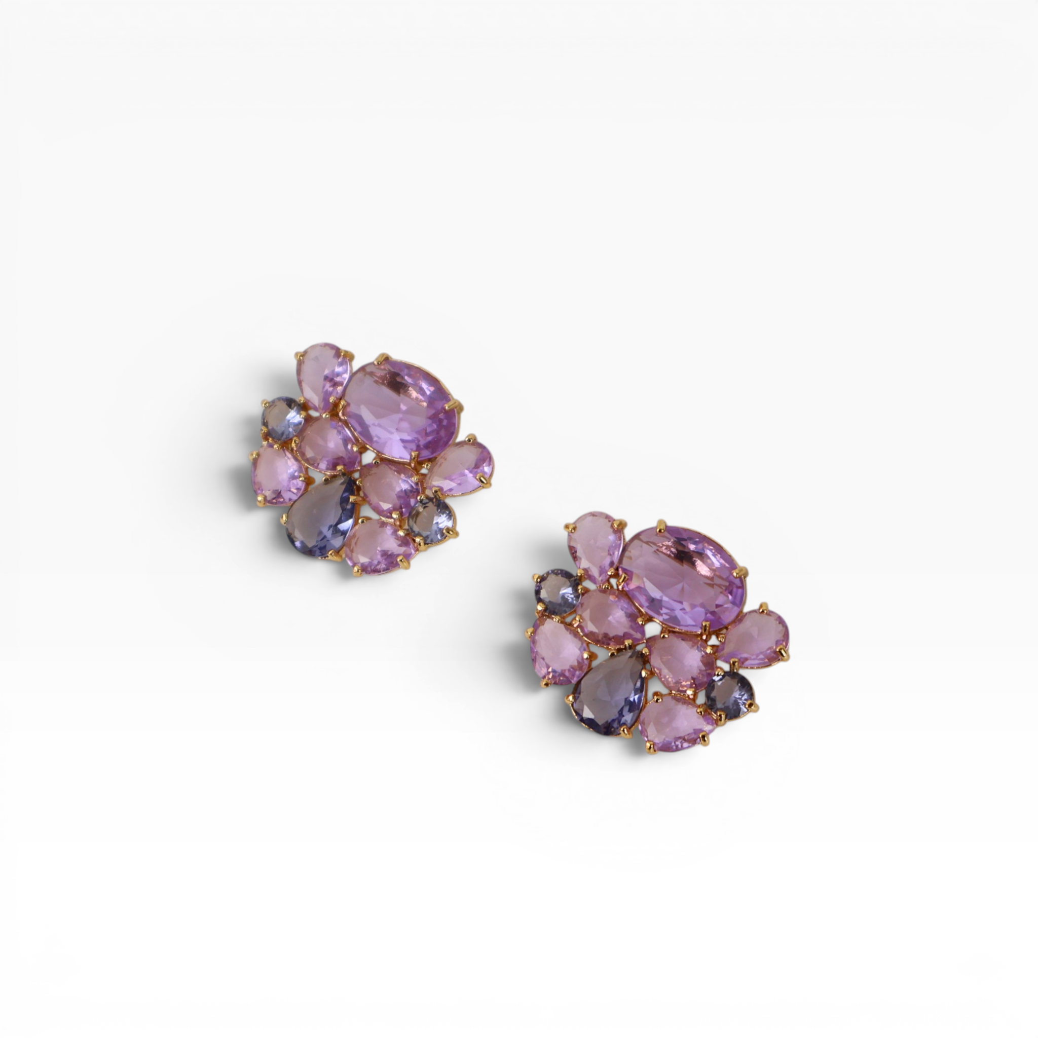 Brinco Roxo - Semijoia