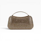 Bolsa de Mão Top Handle Strass Dourada