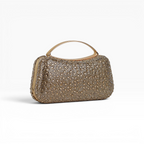 Bolsa de Mão Top Handle Strass Dourada