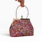 Bolsa Festa Clutch Pouch Pedraria Colorida