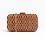 Bolsa Clutch Festa Palha Marrom