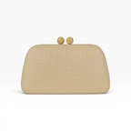 Bolsa Clutch Festa Palha Bege Claro