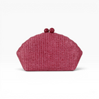 Bolsa de Festa Clutch Palha Marsala