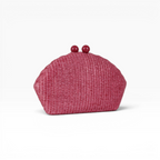 Bolsa de Festa Clutch Palha Marsala