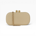 Bolsa Clutch Festa Palha Bege