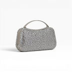 Bolsa de Mão Clutch Vidrilhos Prateada