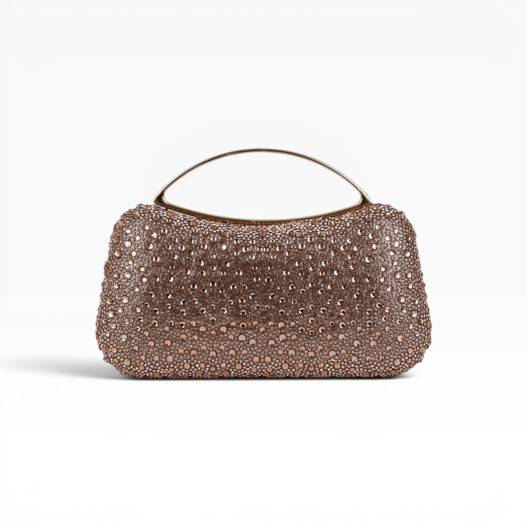 Bolsa de Mão Clutch Vidrilhos Rosê Gold