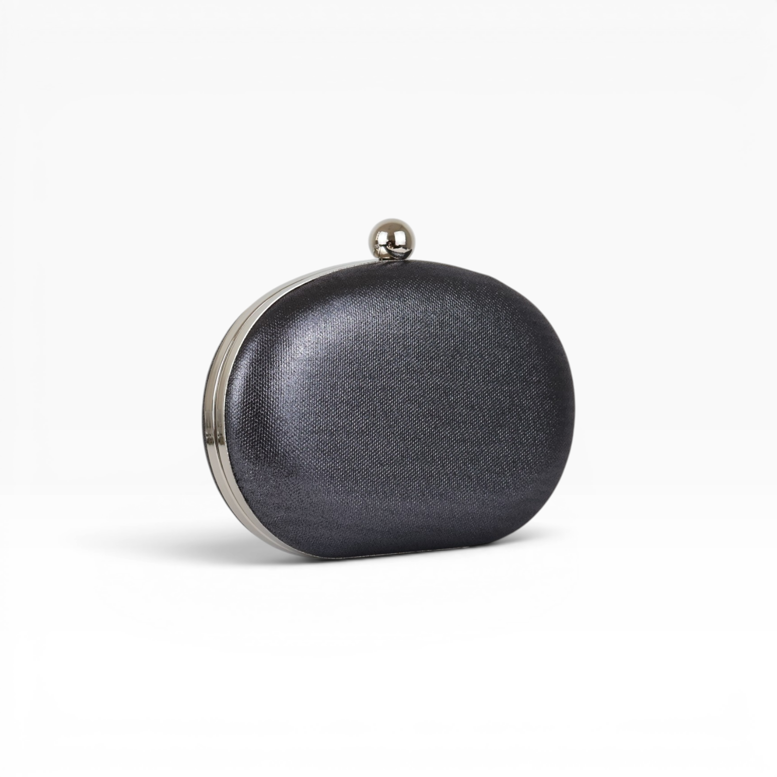 Bolsa Clutch Festa Oval Cinza Escuro