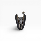 Bolsa Clutch Festa Oval Cinza Escuro