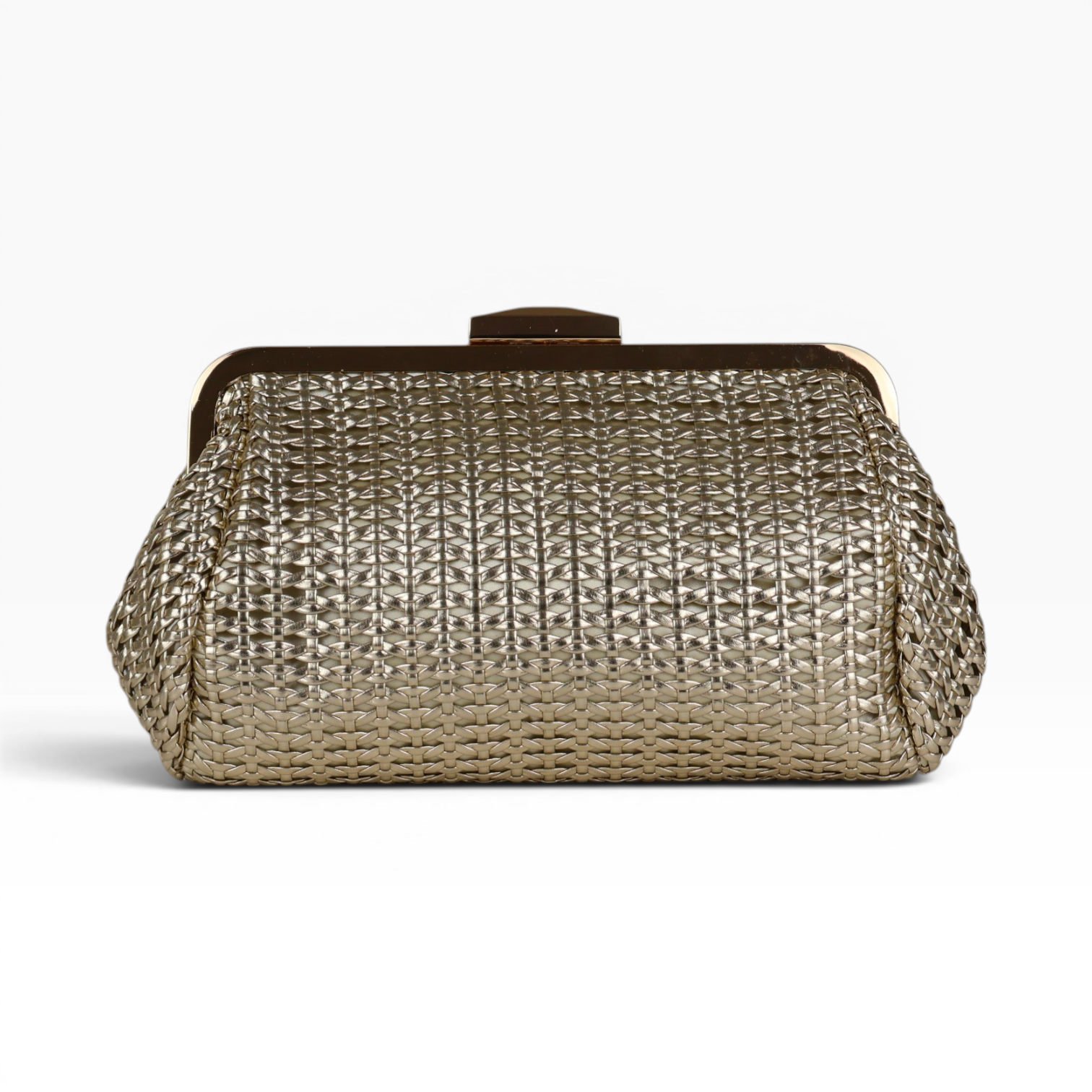 Bolsa Pouch Trama Dourada