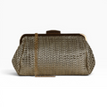Bolsa Pouch Trama Dourada