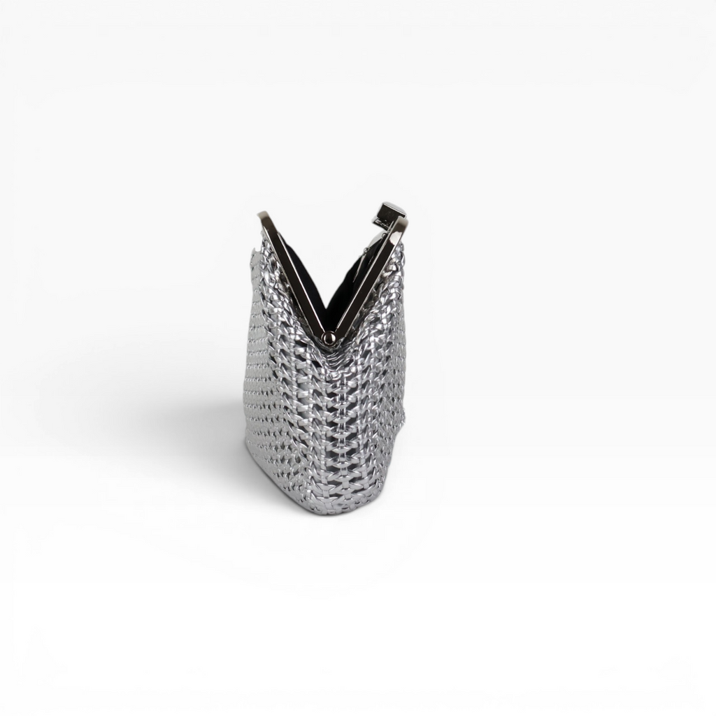 Bolsa Pouch Trama Prata